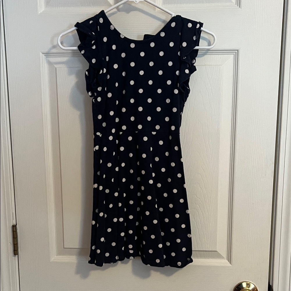 GAP Navy and White Polka Dot Dress